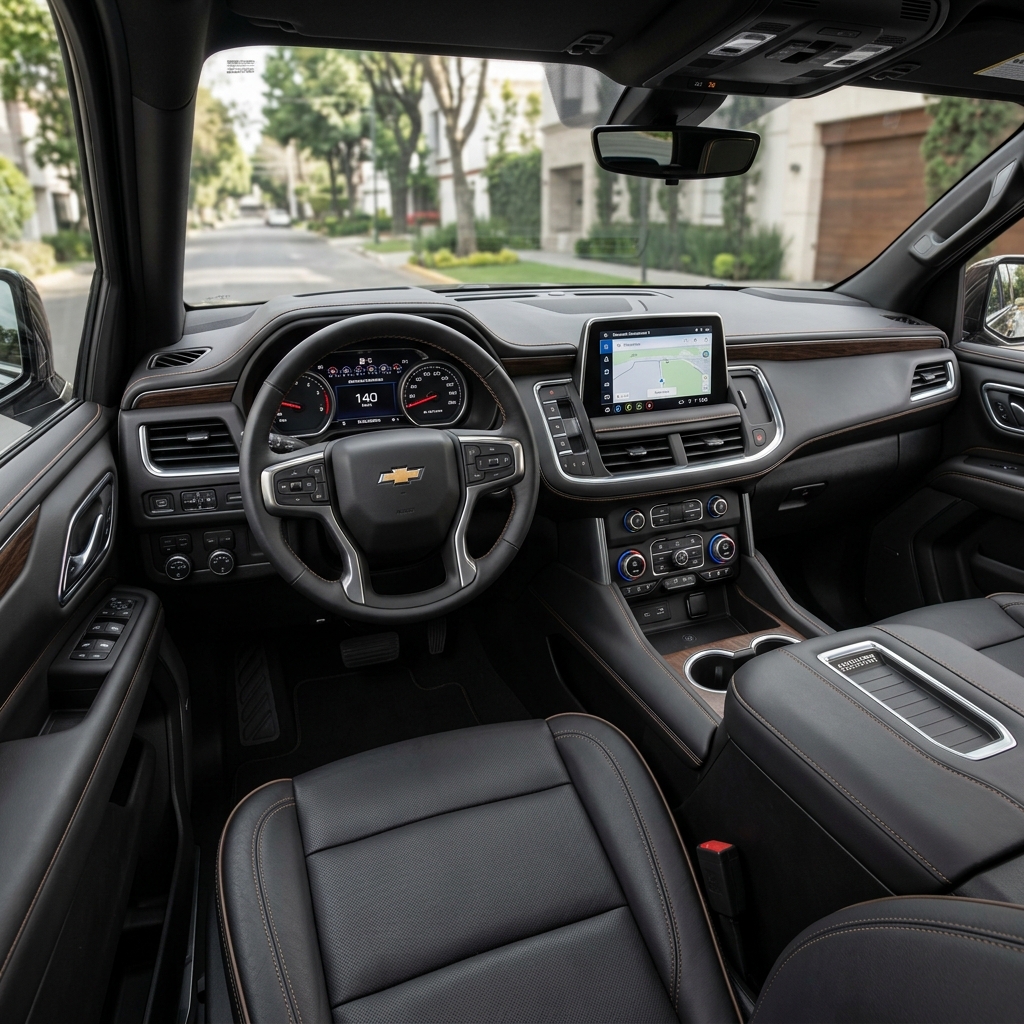 Interior amplio y lujoso Chevrolet Suburban
